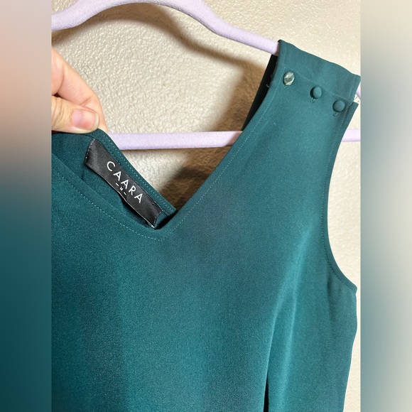 SOLD - Caara Wideleg Jumpsuit with pockets Size Med - Picture 3 of 4